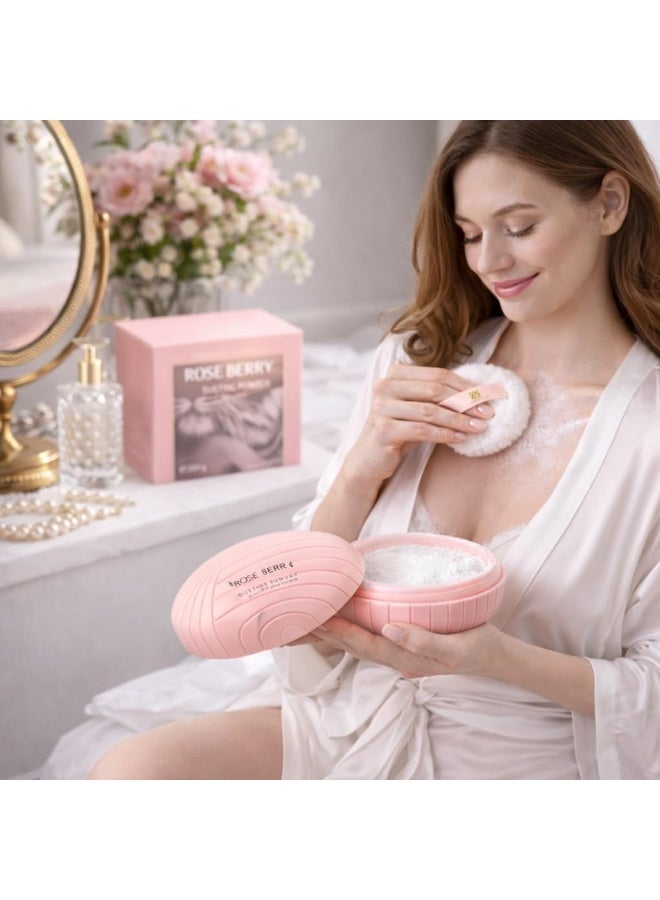 ROSE BERRY Highly Concentrated Perfumed Body Powder, 200g Perfumed Body Powder, Silky Smooth Texture and Luxurious Feminine Scent After Shower, Feel Clean and Fresh Every Day with Rose Berry - Image 3