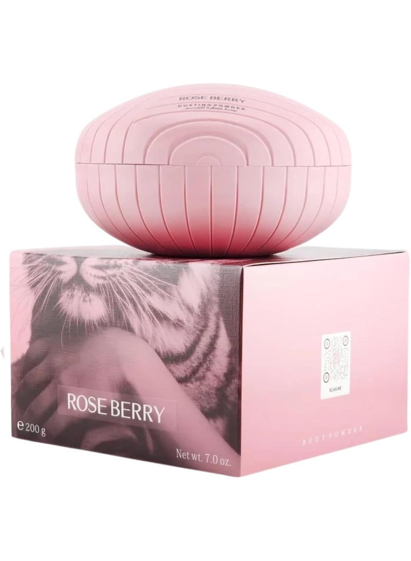 ROSE BERRY Highly Concentrated Perfumed Body Powder, 200g Perfumed Body Powder, Silky Smooth Texture and Luxurious Feminine Scent After Shower, Feel Clean and Fresh Every Day with Rose Berry - Image 2