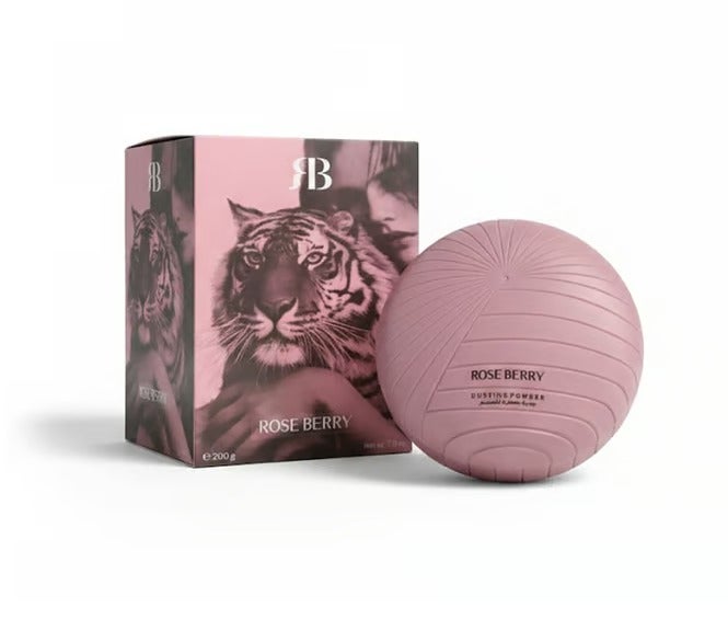 ROSE BERRY Highly Concentrated Perfumed Body Powder, 200g Perfumed Body Powder, Silky Smooth Texture and Luxurious Feminine Scent After Shower, Feel Clean and Fresh Every Day with Rose Berry - Image 1