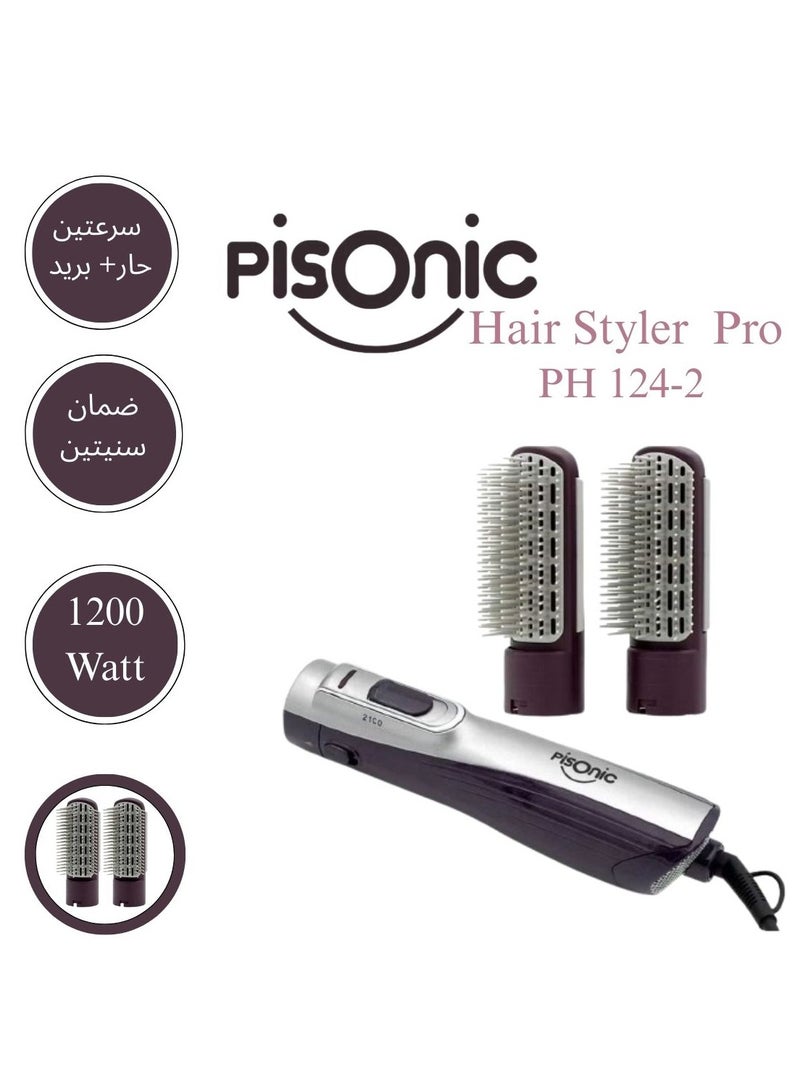 Pisonic Hot air hair styler, two speeds, hot and cold, Pisonic hair dryer, two pieces, - Image 2