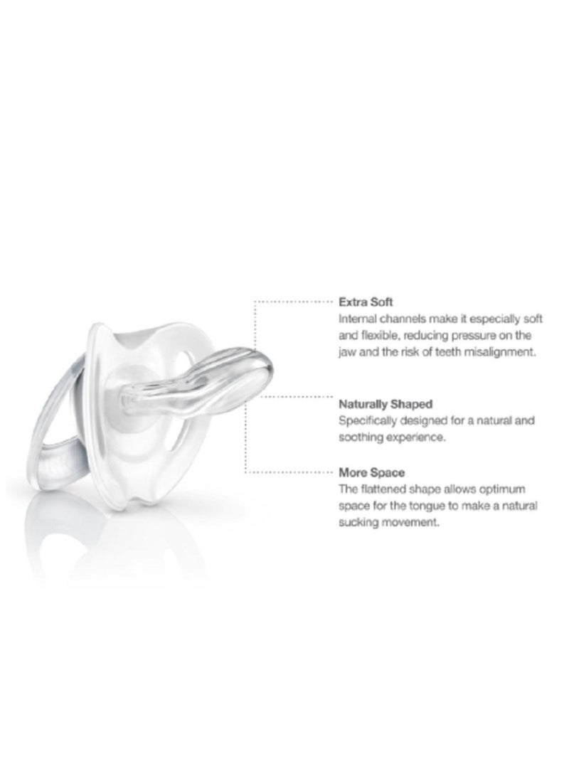 نوك لهاية سيليكون هابي دايز من نوك، 0-6 أشهر، عبوة من قطعة واحدة - Image 4