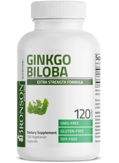 Bronson Ginkgo Biloba Extra Strength Formula, 120 Vegetarian  - Image 1