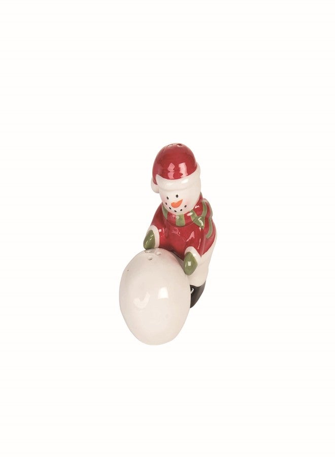 Transpac Dolomite Christmas Snowman & Snowball Salt and Pepper Shaker Set - 3.75" Multicolor Tabletop Decor - Festive Holiday Kitchen Accessories - Food Safe, Hand Wash Only - Perfect for Indoor & - Image 5