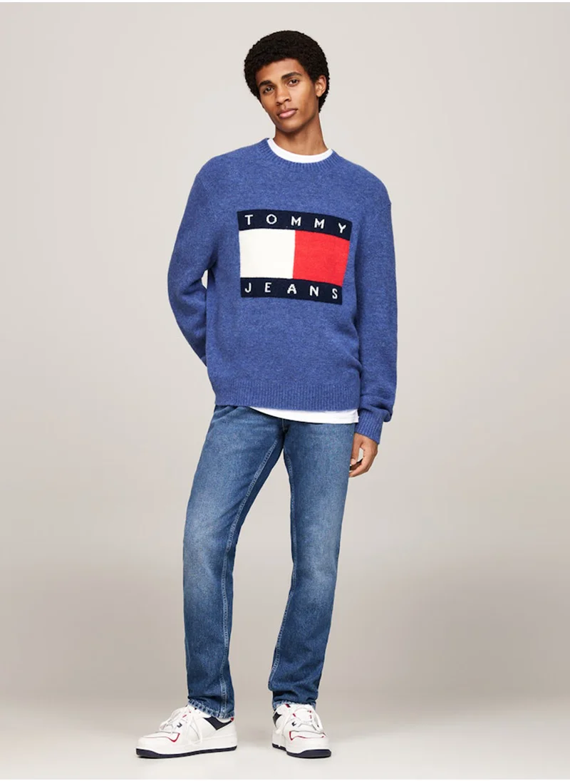 TOMMY JEANS Straight Fit Mid Wash Jeans