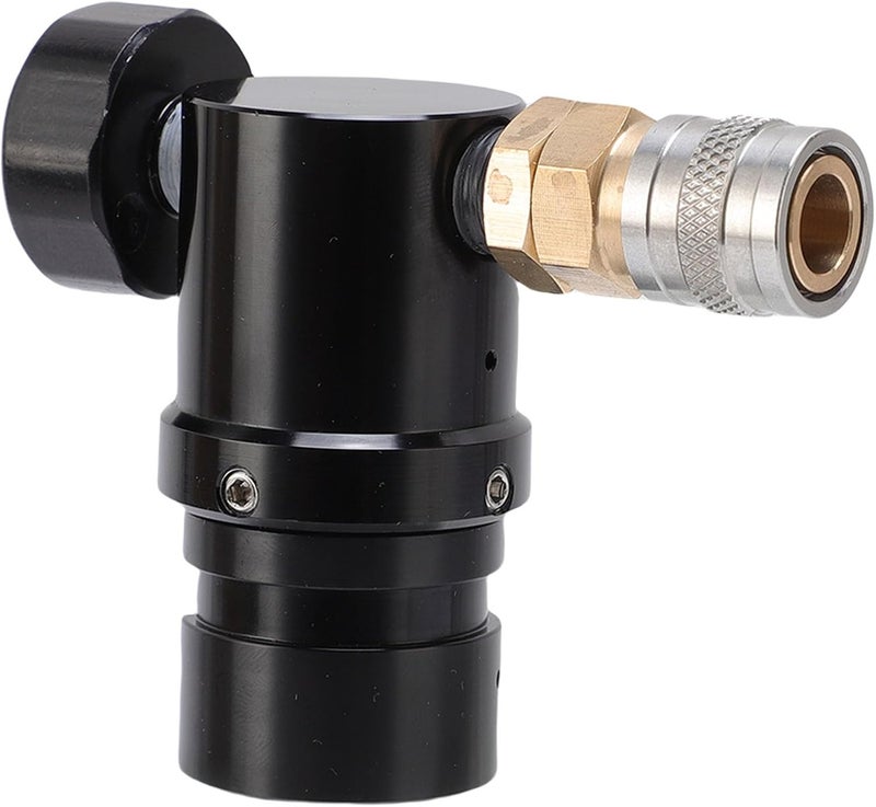 ZJchao Mini CO2 Regulator Low Pressure Fast Adjustable Output Pressure 20psi to 200psi for HPA Tanks G1/2 14 Thread Aluminum Alloy Stainless Steel Construction Compact Design 2.26 Inch - Image 1