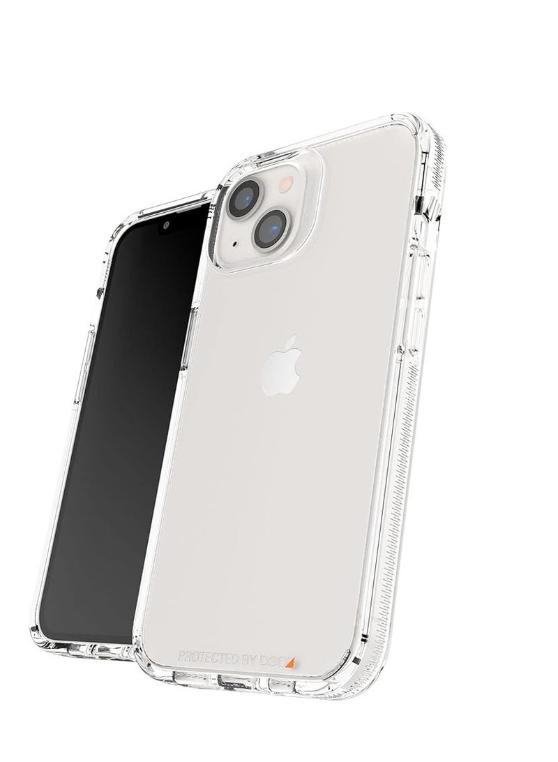 جيرفور حافظة جير 4 كريستال  شفاف مع حماية متقدمة من الصدمات [معتمدة من D3O]، تصميم نحيف وقوي لهاتفايفون 13  - شفاف - Image 2