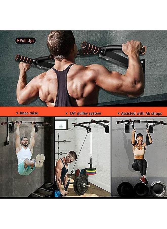 Pull Up Bars, Wall Mounted Pull Up Bar, Chin Up Bar, Multi Gyms for Home, Strength Training Equipment (Max Load 200kg)