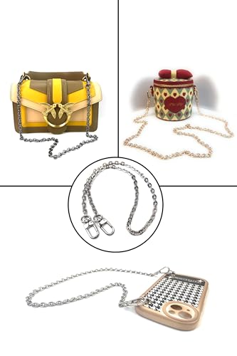 VersaKits Antique Gold Metal Flat Oval Link Purse Chain Strap with Lobster Clasps 40 Inch Replacement Chain Handle for Handbags Clutches Crossbody & Shoulder Bags - Image 5