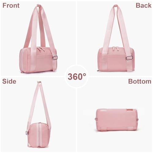 ANKICK Mini Gym Bag Small Duffle Bags Tote for Women Pink Workout Bag Lightweight for Weekender Travel Sports Yoga Fitness - Image 3