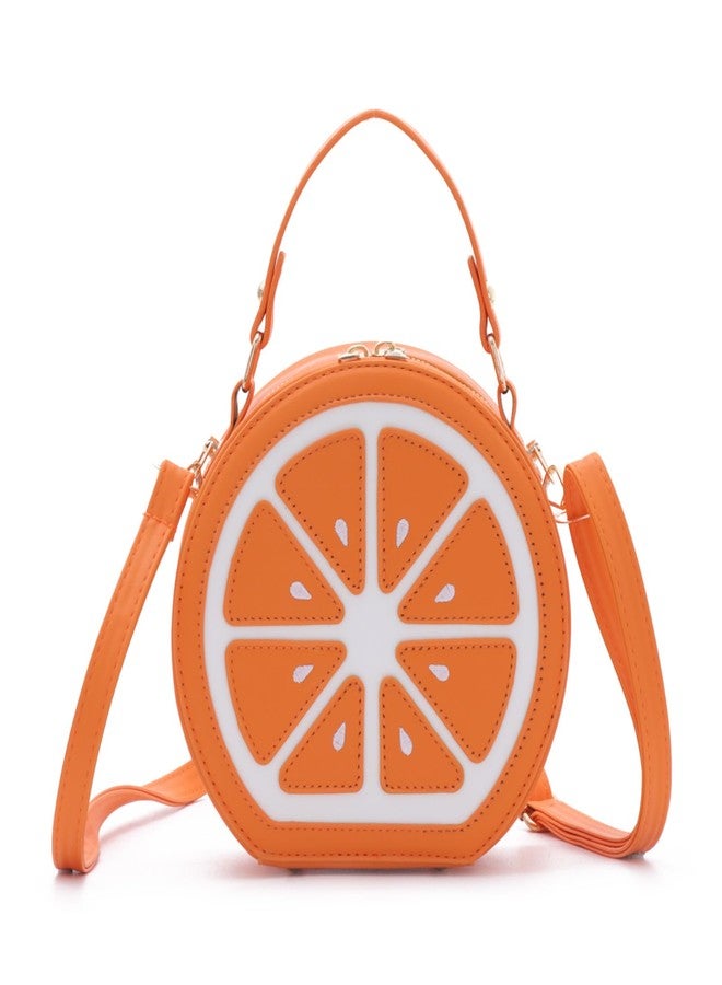SUKUTU PU Leather Lemon Purse for Women Stylish Novelty Fruit Shaped Crossbody Shoulder Bag - Image 1