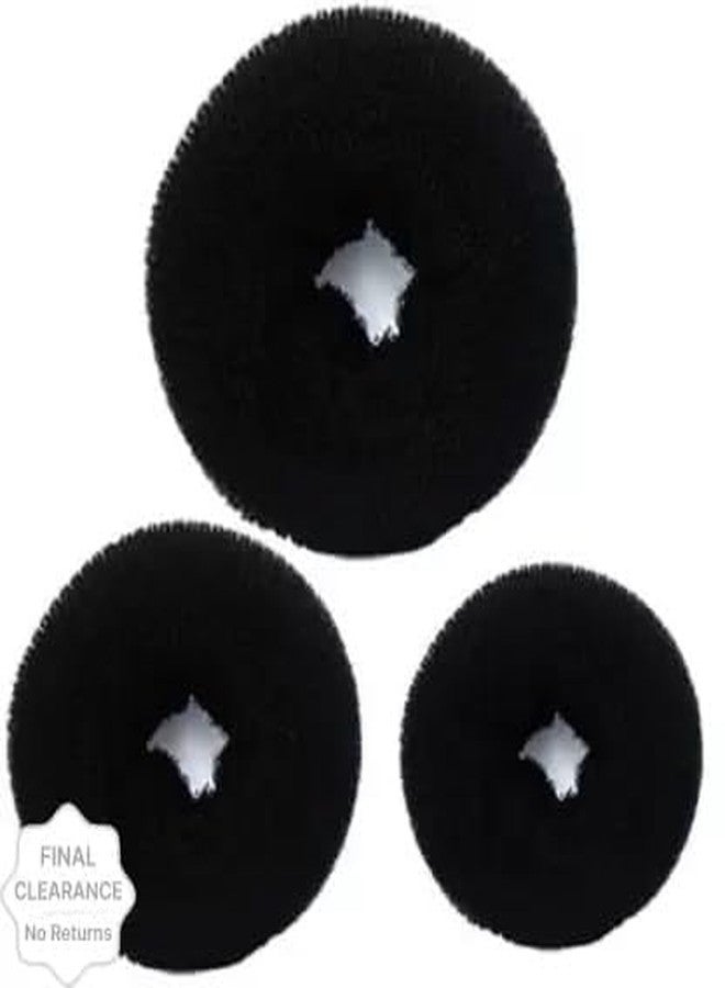 PALMATE Combo Set of 3 Donut Bun Makers and 2 Side Combs for Women & Girls - Hair Styling Tools for Perfect Buns, Puff Hairstyles, Daily Hair Care - Reusable, Lightweight & Easy to Use - Image 4