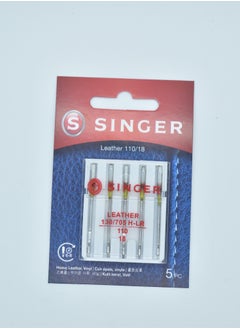 SINGER SINGER LEATHER NEEDLES SIZE 110/18 (PACK OF 5 NEEDLE) BRAZIL 