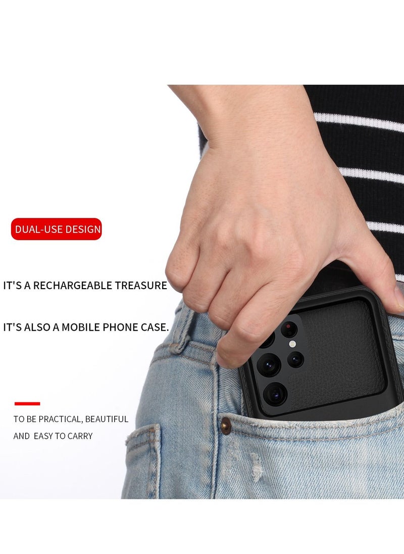 GULFLINK GULFLINK Wireless Protective Charging Case Cover  for Samsung S22ultra 5000mah black  - Image 4