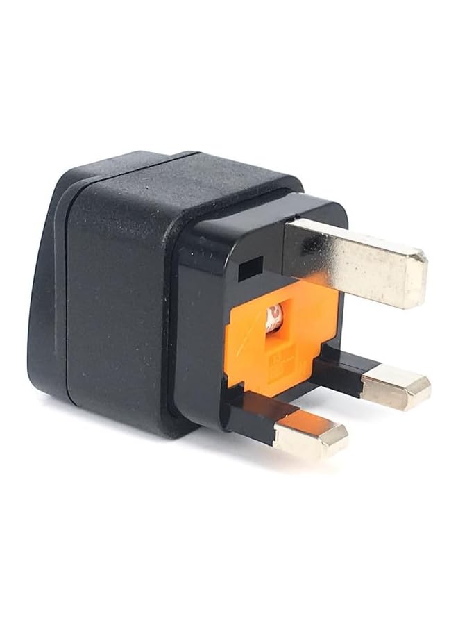 PROMASS Mini Malist Universal to UK plug adapter AU/US/UK/EU to UK - travel plug with built in 13A fuse Singapore, England, Malaysia conversion plug, Grounded, Safe & Compact for All Devices (Black) - Image 3