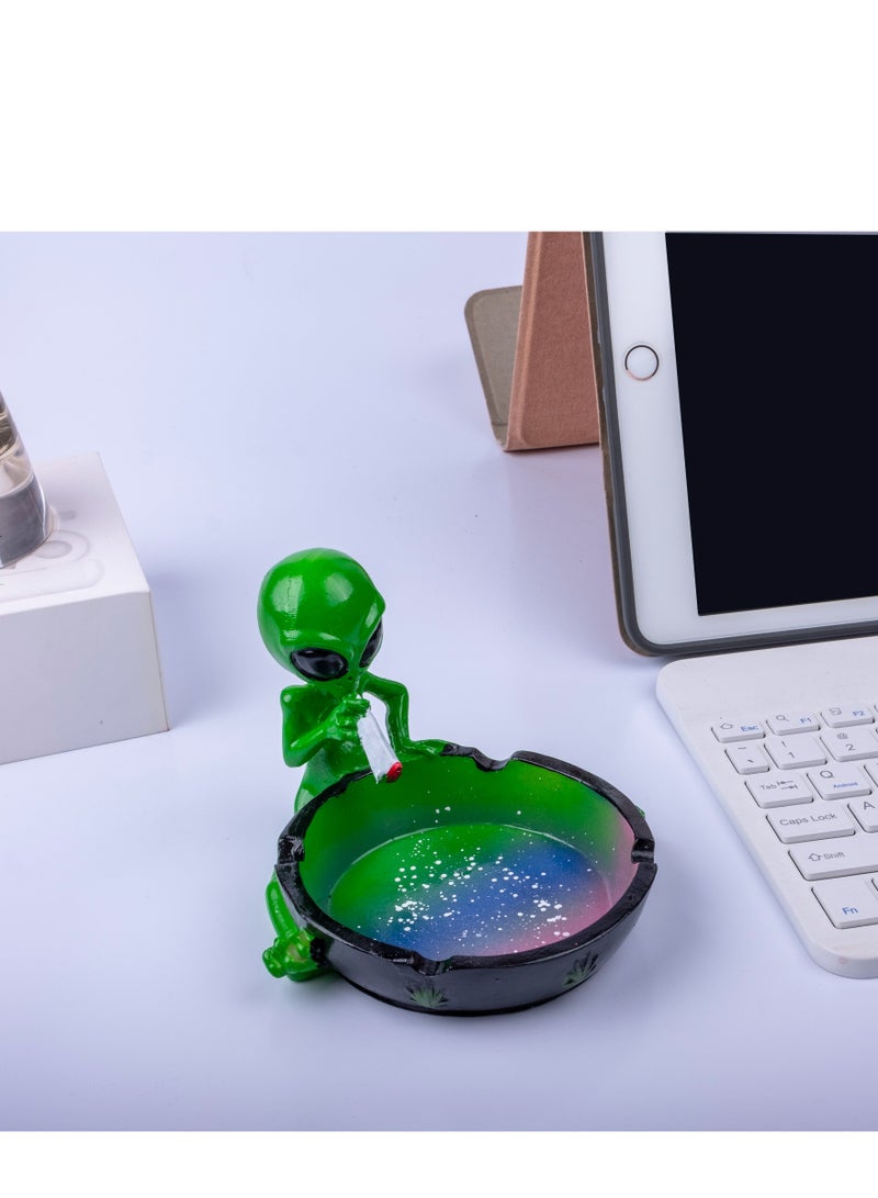 Ash Tray Cool Ashtrays for Cigarettes, Alien Fantasy Ashtray Decor for Home Office, Ornament Gift  - Image 3