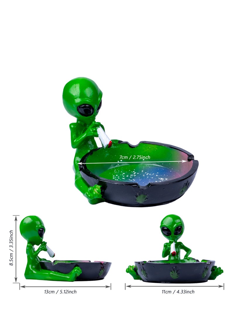 Ash Tray Cool Ashtrays for Cigarettes, Alien Fantasy Ashtray Decor for Home Office, Ornament Gift  - Image 2