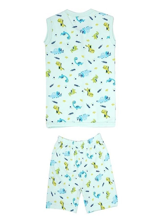 Wemyc New Born Baby Boy & Girl Dress|Jhablas|VestsI Cotton Ultra Soft Material with Front Button Open (6-12 Months) Multicolour - Image 2