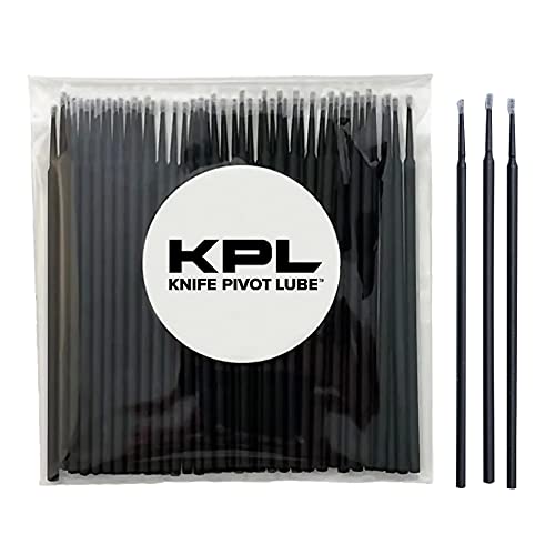 Knife Pivot Lube - KPL MicroFiber Knife Care Detail Swabs - Ultra-Precision Detailing Probes for Knife, Kitchen Cleaning Supplies, Pointed Swabs for Pocket Knives, Swab Applicators (50 Pack) - Image 1