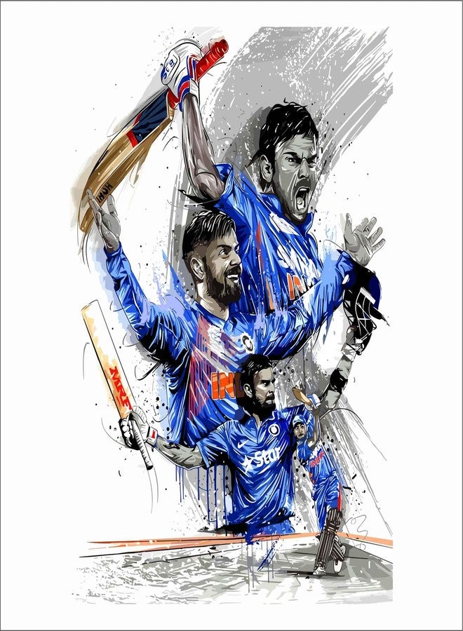 Wall Attraction Viral The Great kohli Wall Sticker & Mural Sticker for wall Size - 45x58cm NBD92 - Image 3