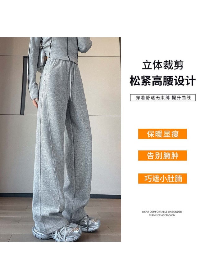 Hstyle Slim-fit Banana Wide-leg Pants For Women - 2025 Spring/fall Collection, Optional Extended Length, Loose Comfortable Athletic Tapered Pants, Slimming & Versatile Casual Trousers - Image 5