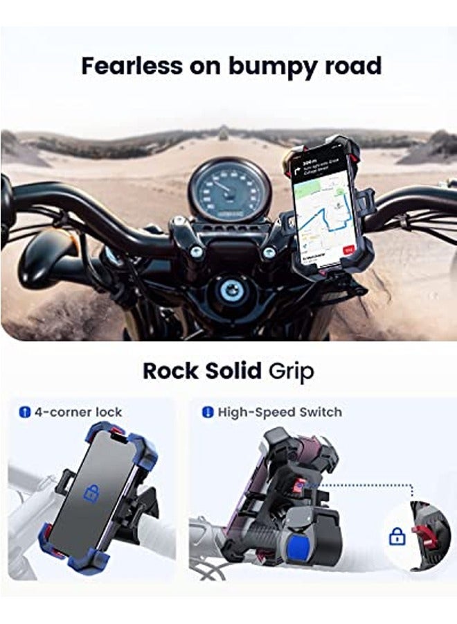 Y&D Bike Phone Mount, Motorcycle 10s Quick Install - Handlebar Compatible with iPhone, Samsung, All Cell - Image 5
