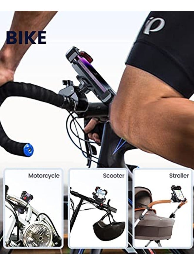 Y&D Bike Phone Mount, Motorcycle 10s Quick Install - Handlebar Compatible with iPhone, Samsung, All Cell - Image 3
