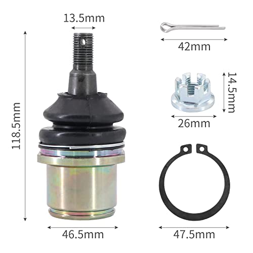 KIPA Ball Joint For LEXUS LS460 LS460L, Replace OEM Part Number 43201-59045, 43202-59075 - Image 2