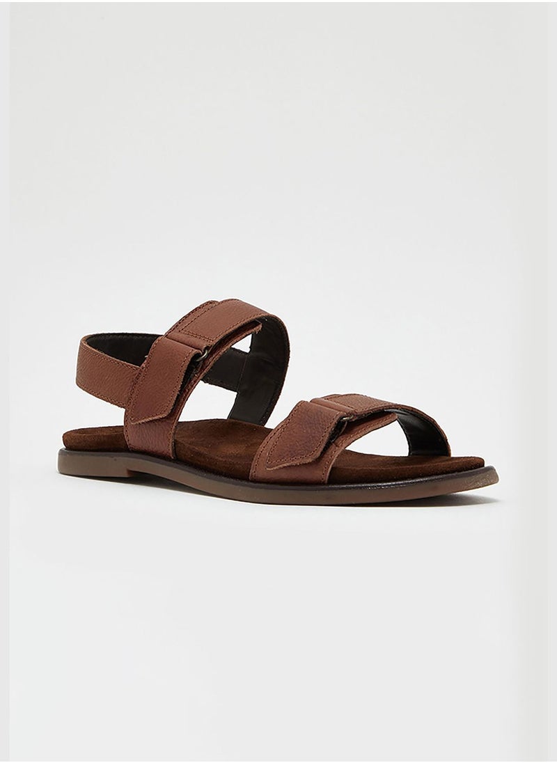 CCC Double Strap Leather Sandal  - Image 1