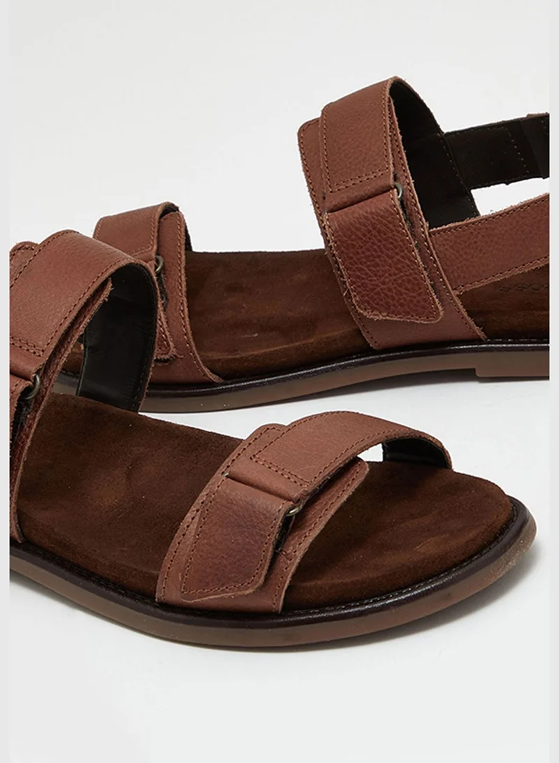 CCC Double Strap Leather Sandal