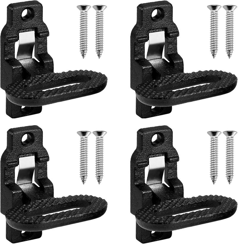 Gedlex 4 Pack Black Folding Safety Step Steel Heavy-Duty Fold Down Utility Body Step Grab flip-up Handle Step for Truck,Trailers, Busses, Boat, RV, Camper, and Other Vehicles E-Coat - Image 1