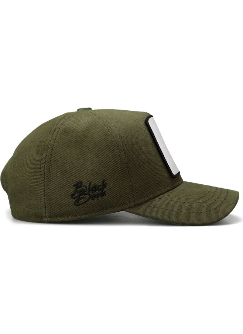 Black Börk BlackBörk V1 Kids Baseball Chameleon - Khaki Children's Hat (Cap) with 3 Code Logo  - Image 3