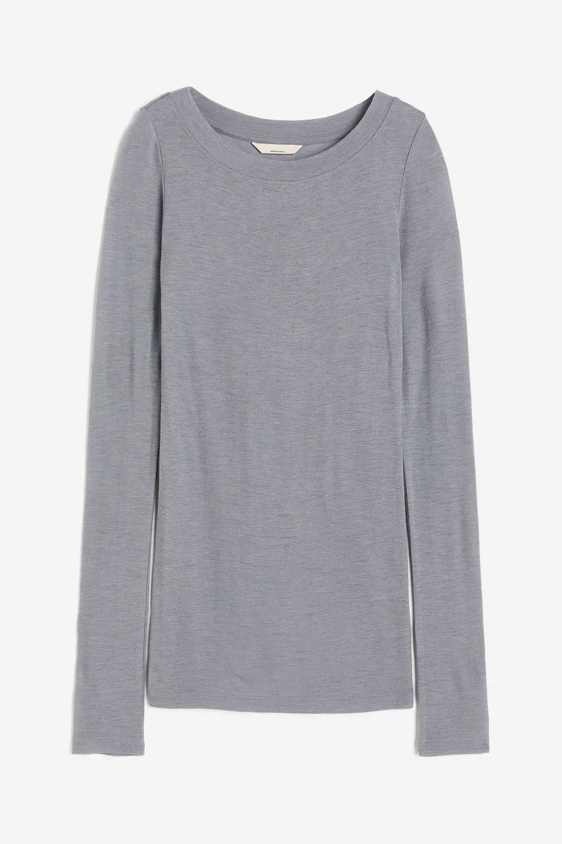 اتش اند ام Fitted Wool Top