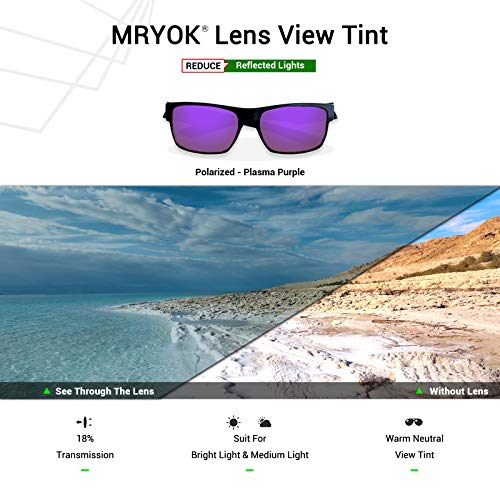 Mryok Polarized Replacement Lenses for Oakley X Squared OO6011 - Plasma Purple - Image 5