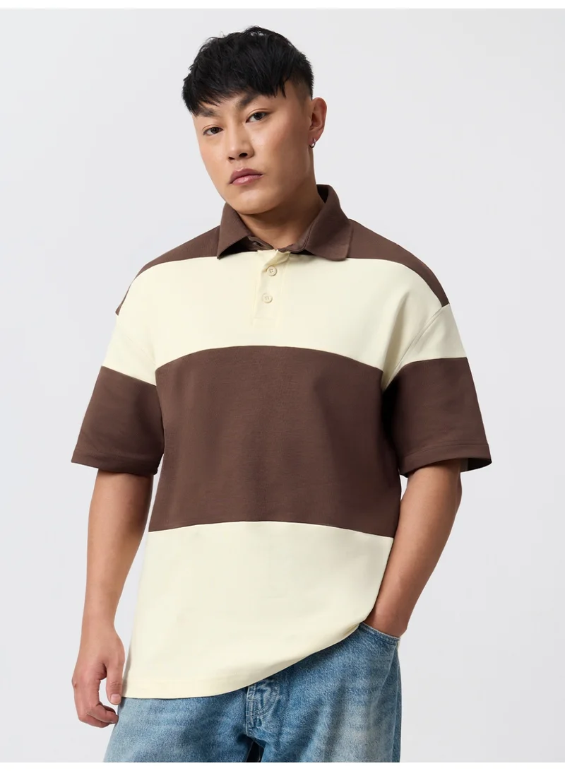 Oversized Polo: Nutmeg