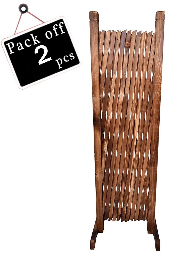 LINGWEI Wooden Fence Privacy Screen Freestanding Fences Dog Safety Fence - Image 3