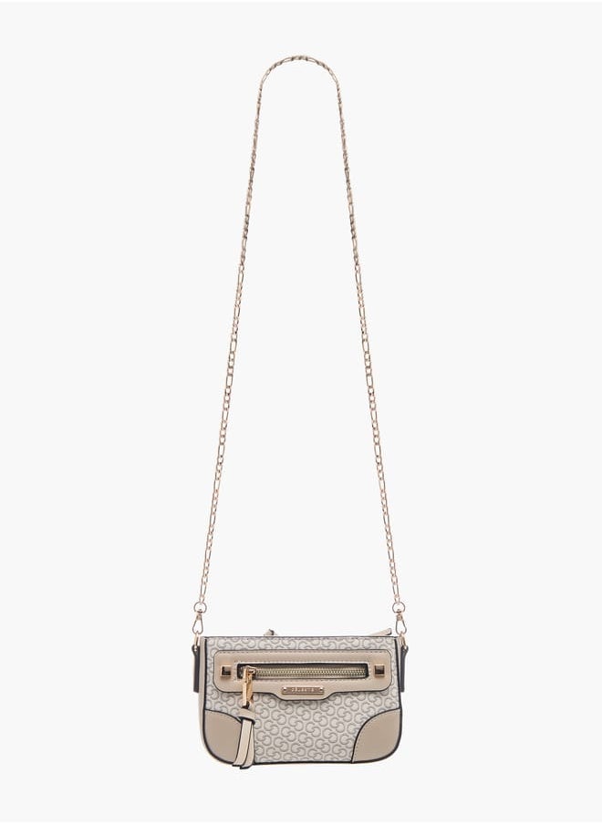 Celeste Womens Monogram Print Crossbody Bag  - Image 2