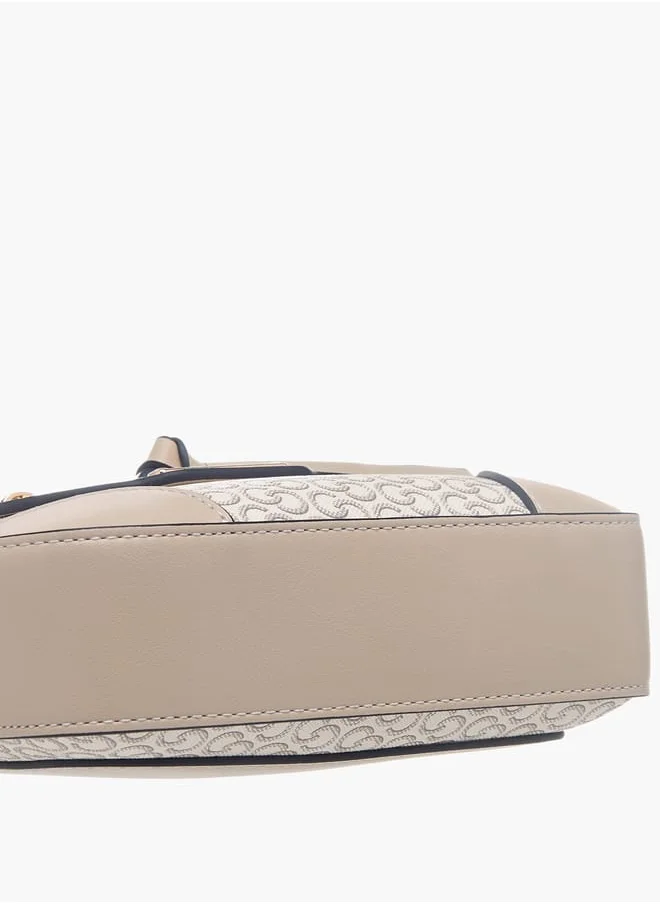 Celeste Womens Monogram Print Crossbody Bag