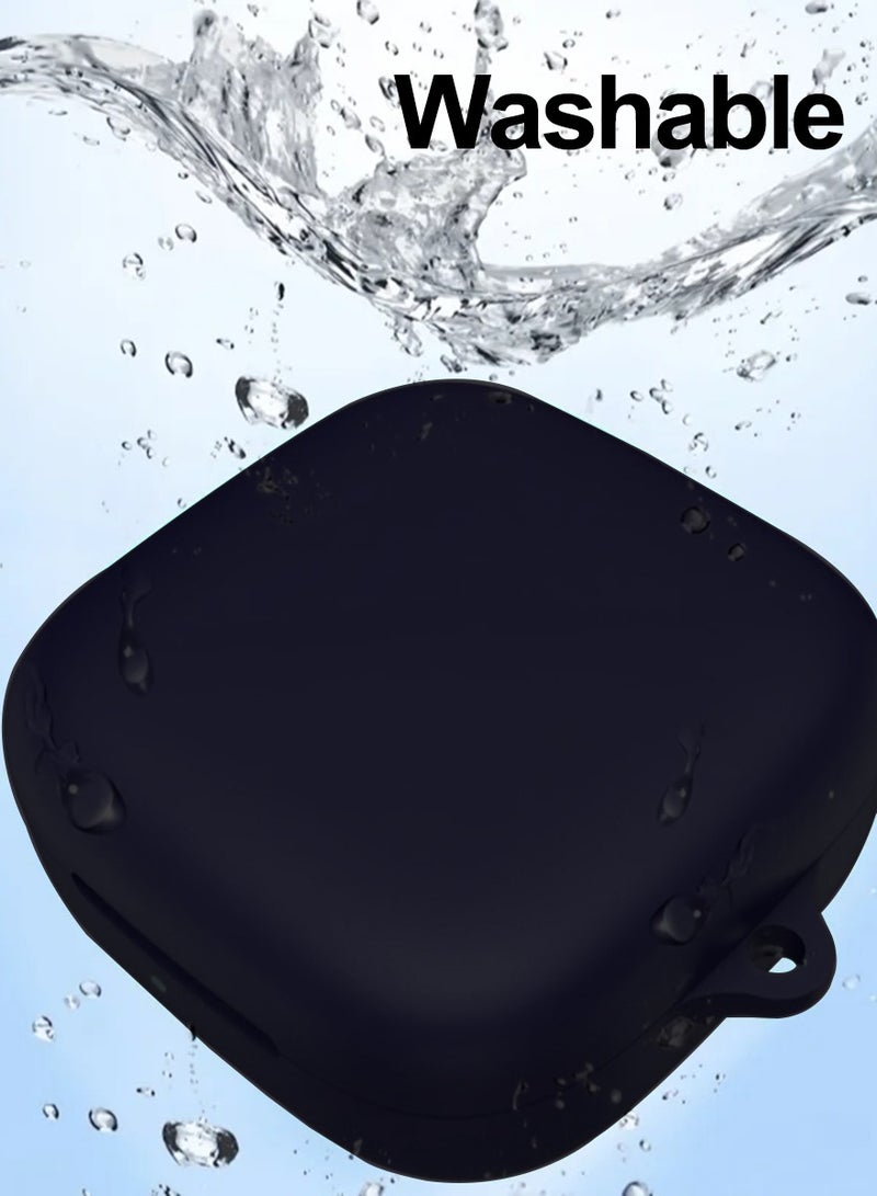 Case for Huawei FreeArc, Soft Silicone Cover, with Carabiner, Black - Image 3