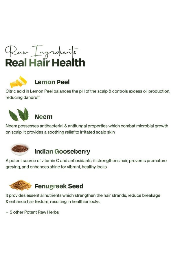 Sacred Grove Anti Dandruff Hair Mask with Neem & Lemon Peel | Pre-Shampoo Scalp Mask for Itchy, Flaky Scalp | with Intense Dandruff Treatment | Herbal Hair Mask for Dry, Damaged Hair | For Women & Men | 200ml - Image 3