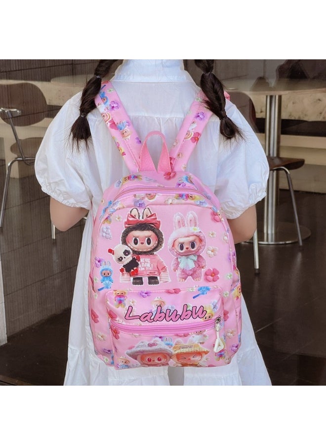 LABUBU New Large-capacity Children's Bag LABUBU Elementary School Boy and Girl Backpack Kindergarten Backpack Outing Trend Backpack 32*25*11CM - Image 5
