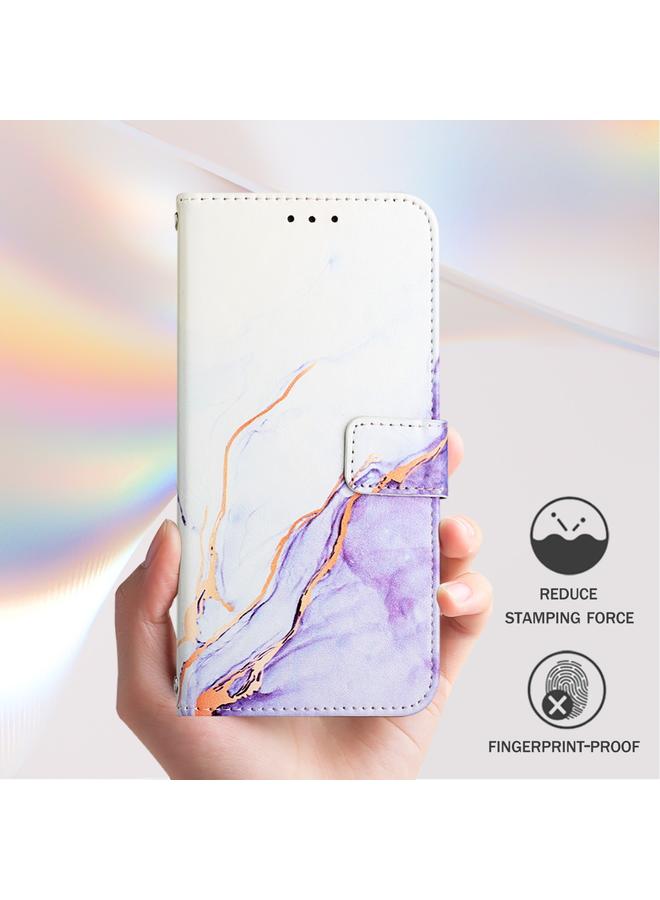 Zaboon Case For Infinix Note 40 4G PT003 Marble Pattern Flip Leather Phone Case - Image 5