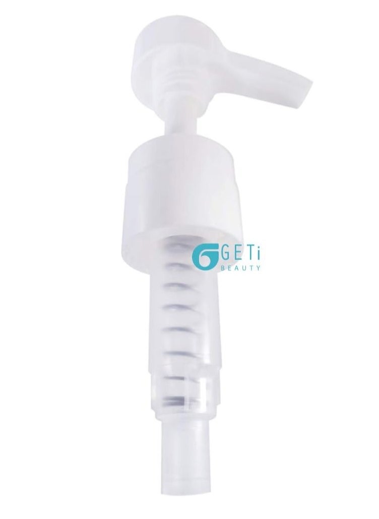 Geti Beauty 2-Pack Liter 33.8 oz Shampoo Conditioner Pump Dispenser | Fits Most Salon Brand Liter Size Bottles with a 1-inch Wide Opening | White | by Geti Beauty  - Image 2