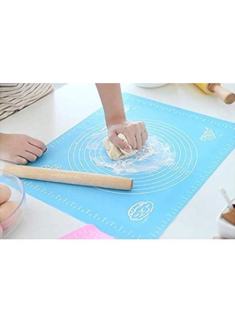 KASSY POP CURATED JUST FOR YOU NonStick Kneading Dough Mat Bakery Measuring Mat Easy to Clean Silicone Mat 50x40cm Random Colour