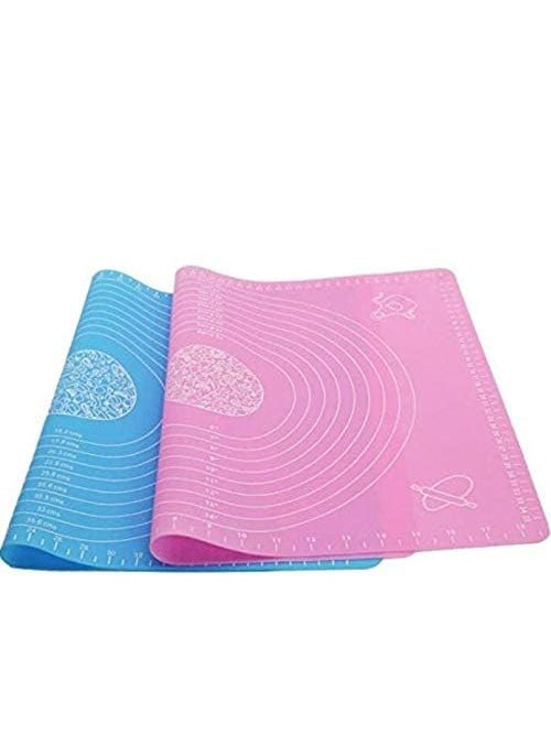 KASSY POP CURATED JUST FOR YOU NonStick Kneading Dough Mat Bakery Measuring Mat Easy to Clean Silicone Mat 50x40cm Random Colour