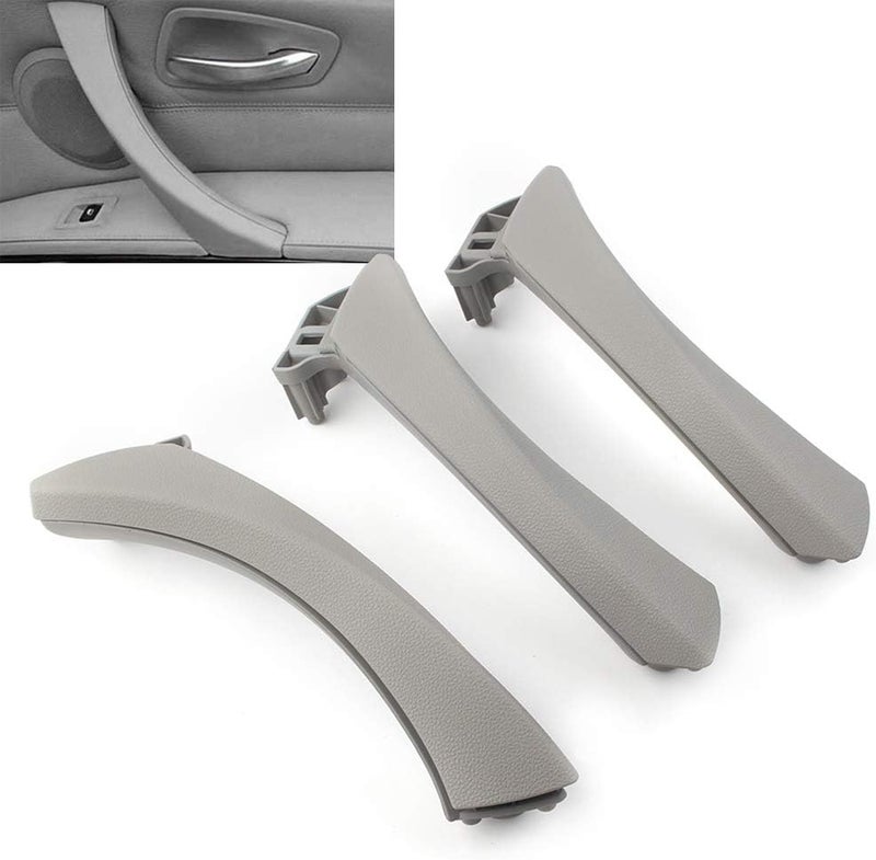 DEMULAX Gray Car Inner Door Handle Trim Cover Set - Image 5