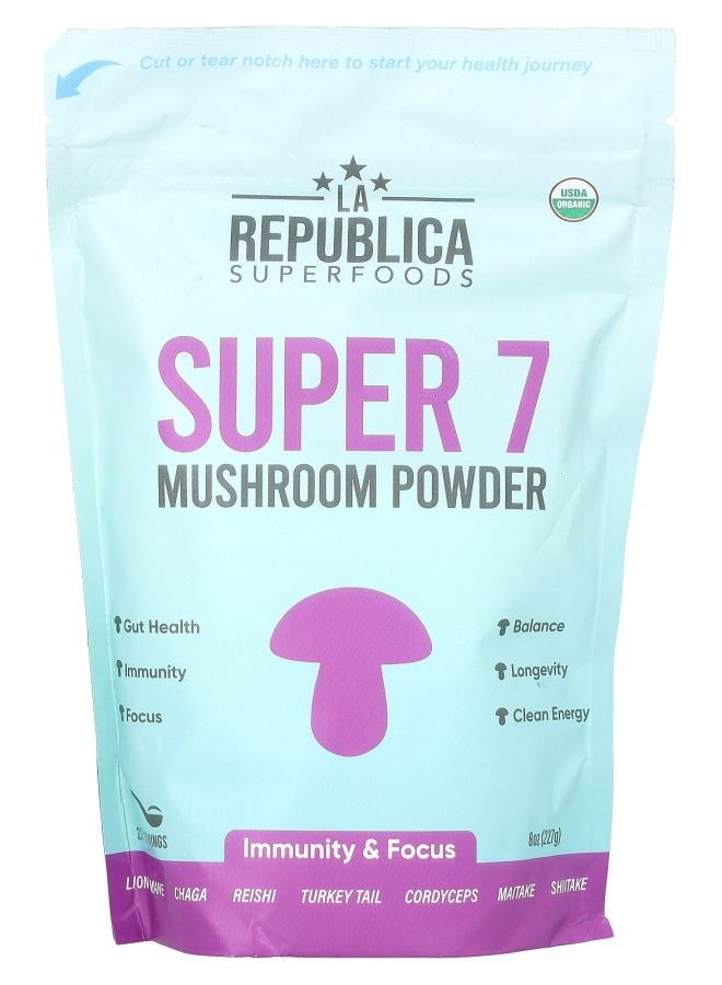 Super 7 Mushroom Powder 8 oz (227 g)