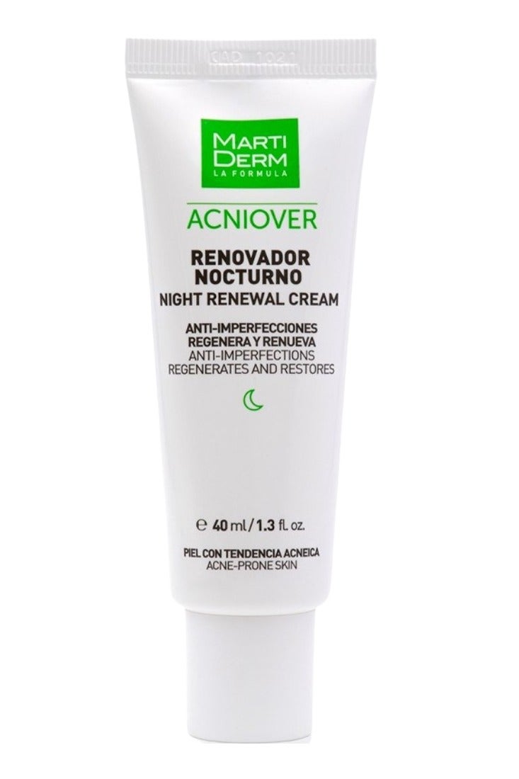 Martiderm Acniover Night Renewal Cream Acne-Prone Skin 40ml - Image 1