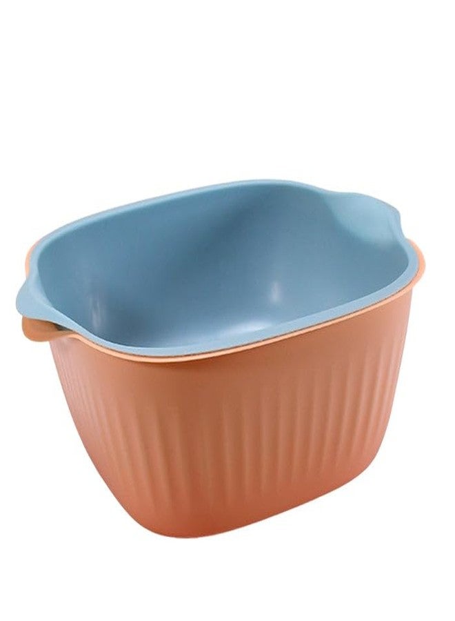 zingware Kitchen Bowl Plastic Washing Bowl and Strainer Drainer Basket for Home & Kitchen Use - Image 1