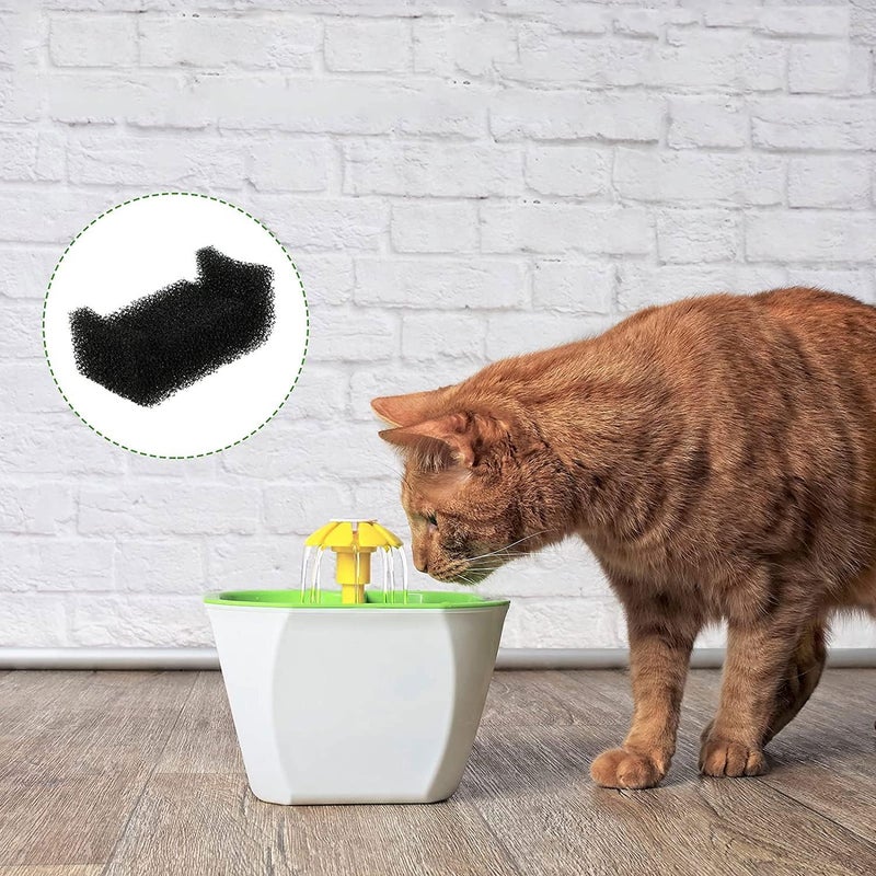 KASTWAVE Sponge Filter for Cat Water Fountain - Pet Fountain Replacement Foam Filter for Dog, Cat, Rabbit Drinking Dispenser Accessories (8 Pieces) - Image 5