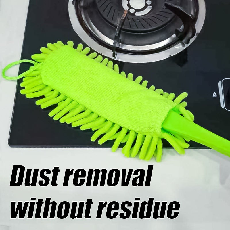 Washable Sky Blue Chenille Duster Detachable Hanging Home Cleaning Desktop Dust Dry Wet Use Christmas - Image 4